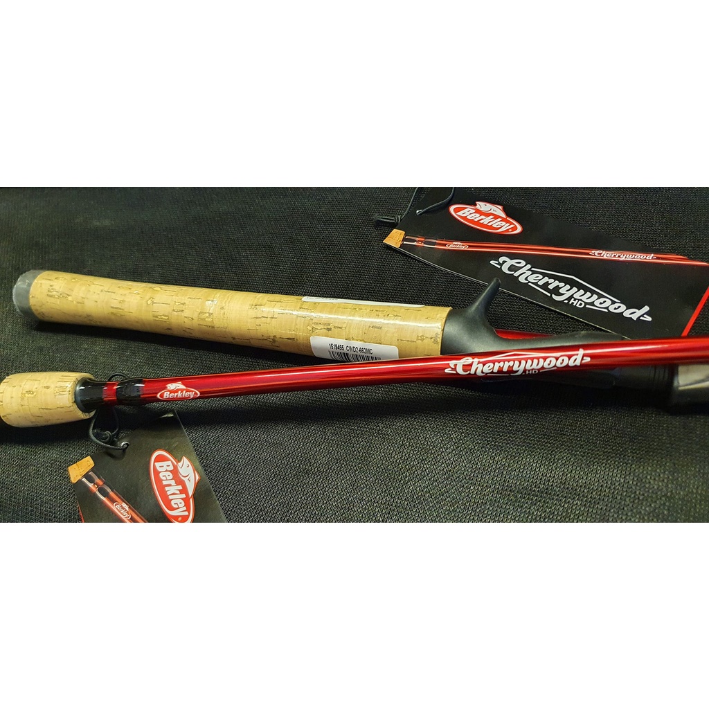คันตีเหยื่อปลอม Berkley Cherrywood 👍แถมหัวจิ๊กเรืองแสง 2ตัว