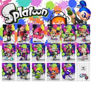 Splatoon ใหม่ ชุดพร็อพสวิตช์เกม amiibo 1-3 17 แผ่น