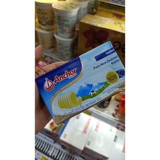 ecook เนย แองเคอร์ สีน้ำเงิน ชนิดก้อน รสเค็ม anchor butter salted 227g