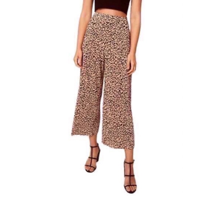 PMWVM2. Vero Moda กางเกงขาบาน ลาย Leopard