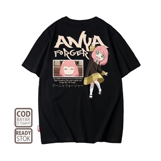 เสื้อยืดสีดำอินเทรนด์เสื้อยืด พิมพ์ลายอนิเมะ ANYA FORGER SPY X FAMILY 005 ALVACOTH พรีเมี่ยม สไตล์ญี่ปุ่นS M L   XL  XXL