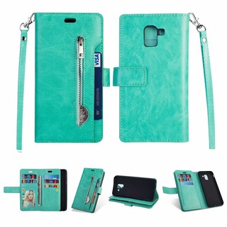 เคสโทรศัพท์มือถือหนัง Pu แบบมีซิปสําหรับ Samsung Galaxy Note 10 Lite 9 8 20 Ultra เคสฝาพับ note10 note9 note8 Note20