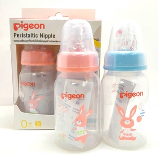 Pigeon- ขวดนม RPP 4 ออนซ์ แพ็ค 2 ขวด ลายกระต่าย พร้อมจุกนมเสมือนนมมารดารุ่นมินิ ไซส์ S