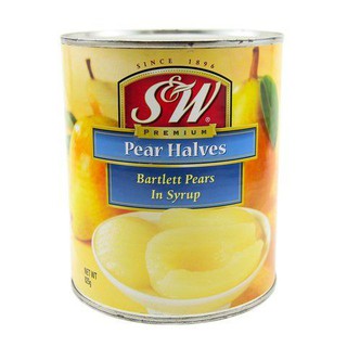 S&amp;w Pear Halves 820g เอสแอนด์ดับบลิวแพร์ 820 กรัม