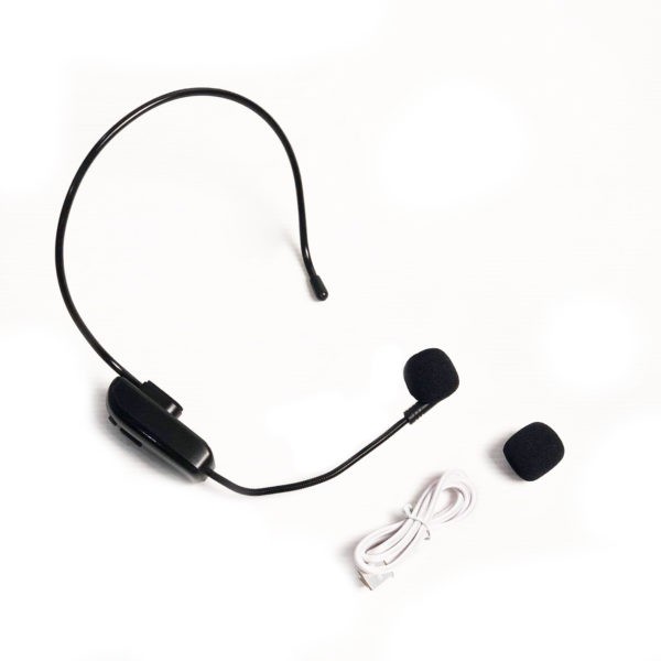 ไมค์ไร้สาย FM สำหรับ Rolton ไมค์ลอยครอบหัว ไมค์ไลฟ์สด ไมโครโฟนครอบหัวไร้สาย เชื่อมต่อไร้สายกับ K300,K500