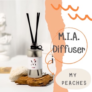 ก้านไม้หอมกลิ่นพวงแก้มสีพีช Room Perfume DIFFUSER MY PEACHES ขนาด 60 ml และ 110 ml