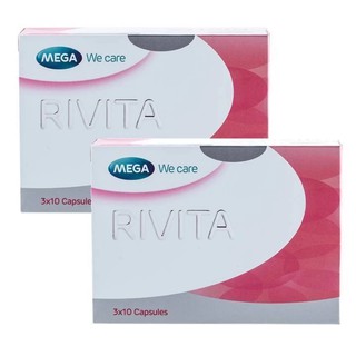 Mega We Care Rivita ดูแลผิวให้ขาว เรียบเนียน กระจ่างใส (30 แคปซูล) x 2 กล่อง