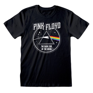 เสื้อยืดผ้าฝ้ายพิมพ์ลายแฟชั่น เสื้อยืด พิมพ์ลาย Black Pink Floyd Dark Side of The Moon สไตล์เรโทร สําหรับผู้ชาย