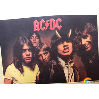 โปสเตอร์ติดผนัง ลายศิลปิน AC/DC Rock ขนาด สำหรับติดตกแต่งผนัง