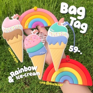 Bag tag ไอศครีม สายรุ้ง ปลาหมึก เพนกวิน ห้อยตกแต่งกระเป๋า พว…
