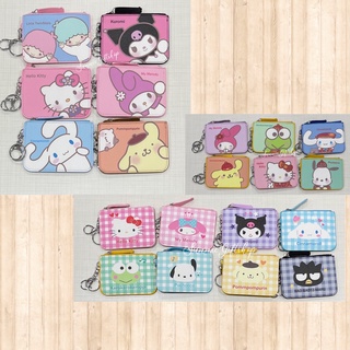 พร้อมส่ง ที่ใส่บัตร ใส่เหรียญ PU พร้อมขอเกี่ยว ลายKitty ลายชุดที่5