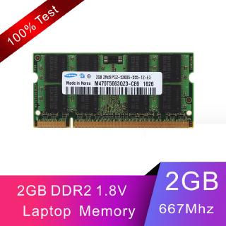 หน่วยความจํา สําหรับโน้ตบุ๊ก Samsung 2 Gb 2rx 8 Pc 2-5300 S DDR2 667 Mhz 200 Pin Sodimm