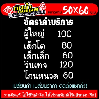 สติ๊กเกอร์ ร้านตัดผมชาย BARBER SHOP รุ่น TEXT-002 (6แถว) งานตัดประกอบ ไม่ใช่งานพิมพ์ ขนาด 50x60ซ.ม.