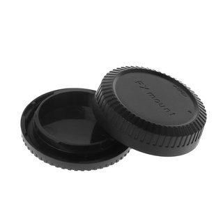 GODD  Rear Lens Body Cap Camera Cover Anti-dust Protection Plastic Black for Fuji Fujifilm FX X Mount