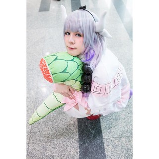 วิกผมยาวตรงคันนะเมดดรากอน Cosplay wig Kanna maid dragon 100CM