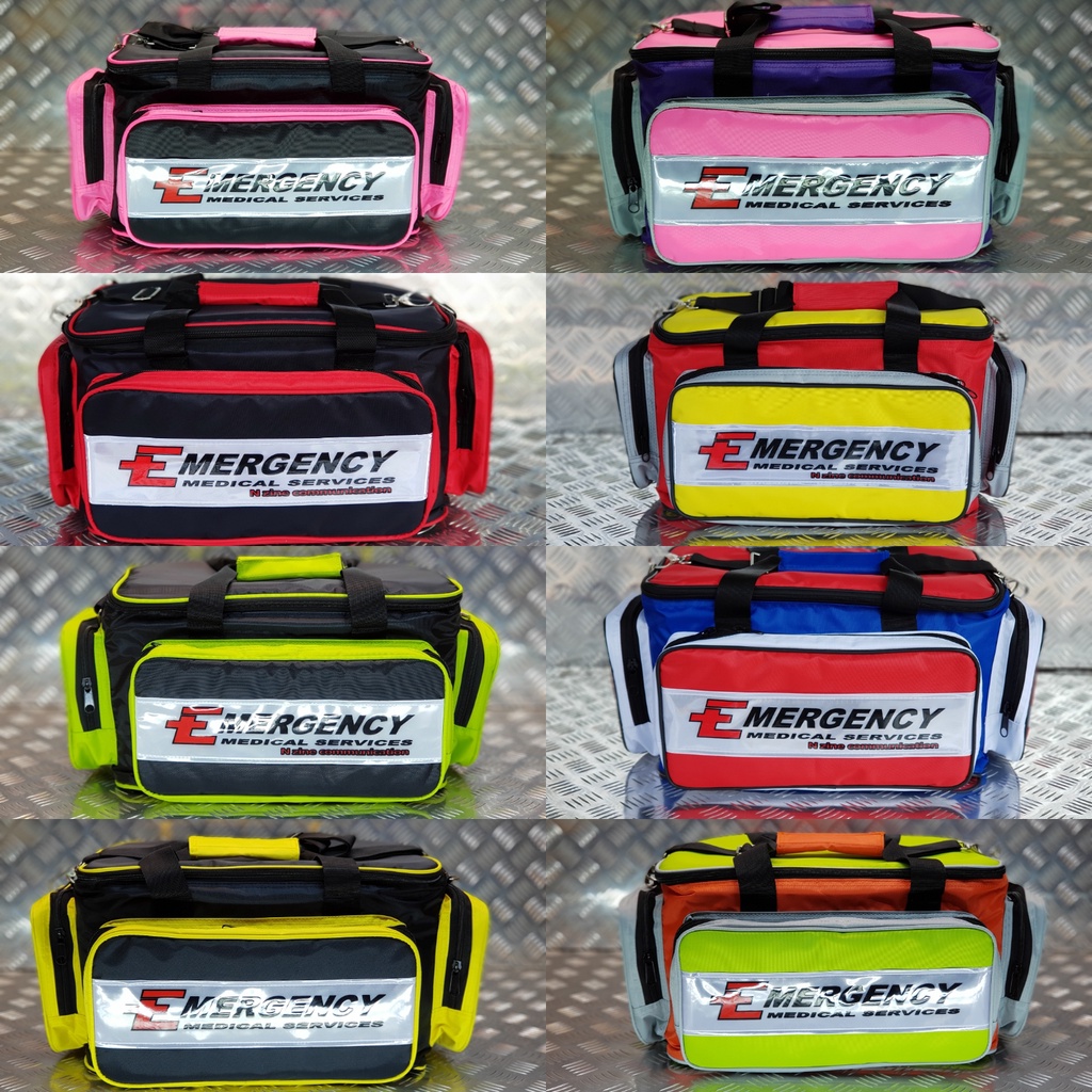 กระเป๋าพยาบาล ฉุกเฉิน ปฐมพยาบาลใส่ยาเวชภัณฑ์ สำหรับกู้ภัยและแพทย์ ชนิดสะพายข้างรุ่นทูโทนและDark Line
