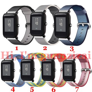 สายนาฬิกาข้อมือไนล่อนสำหรับ Huami Amazfit bip Bit