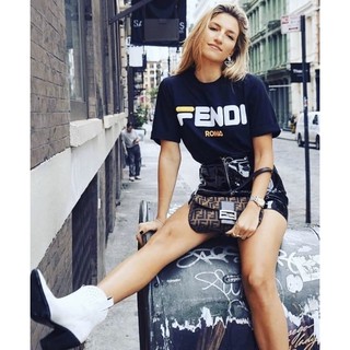 เสื้อยืดแบรนด์เนมงานป้าย Fendi