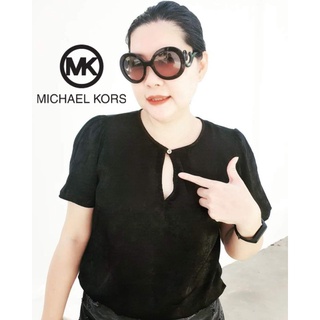 MICHAEL Michael Kors Black V-Neck  Top