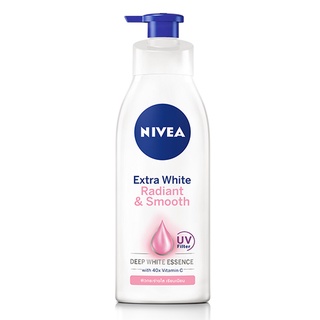 Nivea Extra white radiant &amp; smooth 600ml. นีเวีย เอ็กตร้าไวท์ เรเดียนแอนด์สมูท โลชั่น หัวปั๊มขวดใหญ่