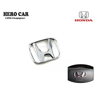 โลโก้ LOGO H สีเงิน แบบเดิมติดรถยนต์ ติดพวงมาลัยรถยนต์ ​HONDA ขนาดยาว 4.8cm. สูง4cm.