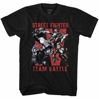 Wanyg เสื้อยืดแขนสั้น พิมพ์ลาย Street Fighter Equipo Batalla Americano Classics เหมาะกับของขวัญวันเกิด สไตล์คลาสสิก สําห