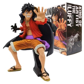 โมเดลฟิกเกอร์ ลายอนิเมะ One Piece Onishima Luffy Wano Country Flow Sakura Overlord สําหรับตกแต่งบ้าน△