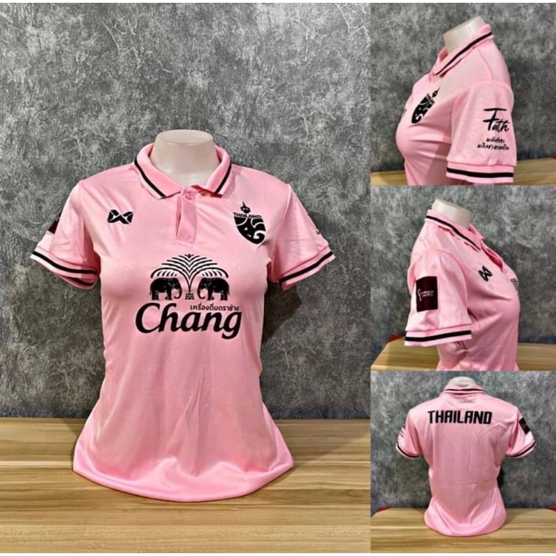 เสื้อบอลสีชมพู เสื้อกีฬาผู้หญิง ทรงเลดี้ ฟรีไซส์ รวมโทนชมพู น่ารักสดใส