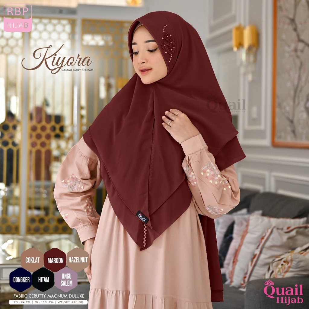 Kiyora Daily Khimar Quail ฮิญาบสําเร็จรูป