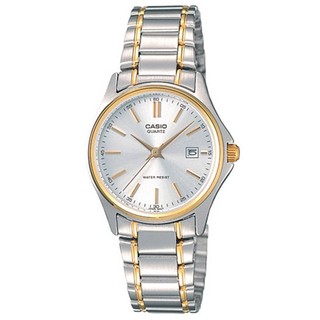 Casio นาฬิกาข้อมือผู้หญิง สายสเตนเลส Silver/Gold รุ่น LTP-1183G,LTP-1183G-7A,LTP-1183G-7ADF