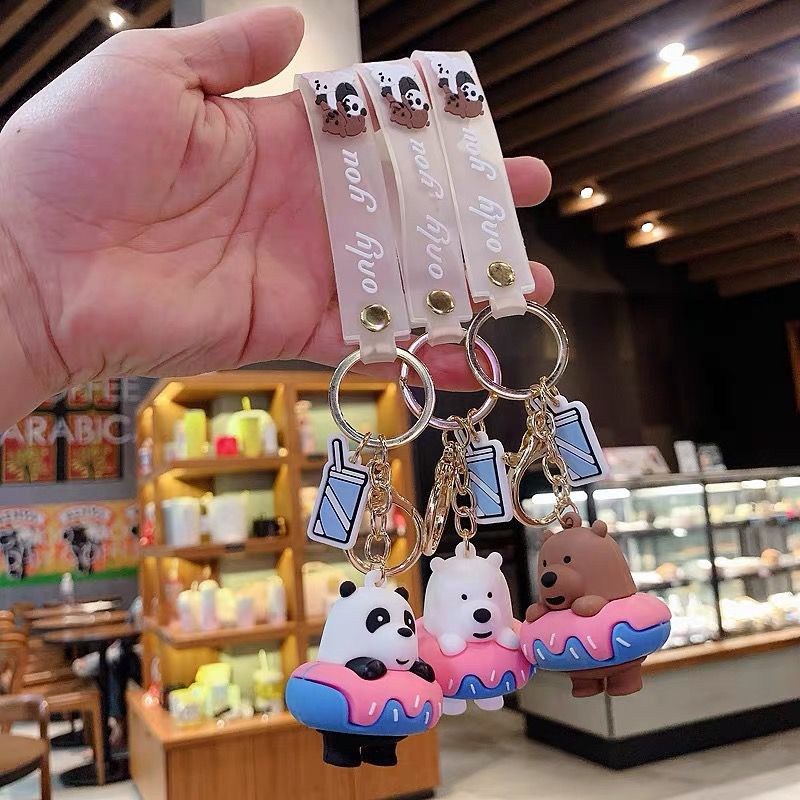 GANTUNGAN WE BEAR BEAR พวงกุญแจโดนัทน่ารัก