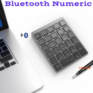 ✅✅ 28 คีย์บลูทูธไร้สายมินิ Numpad ที่มีฟังก์ชั่นคีย์คีย์บอร์ดดิจิตอลสำหรับ PC Accounting งาน