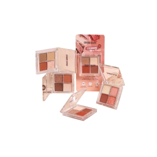 มินิ พอกเกต อายแชโดว์ 4 ช่อง Sivanna Eyeshadow Mini Pocket #HF166