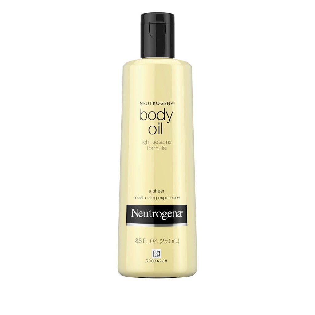 Neutrogena Body Oil Light Sesame Formula นูโทรจีน่า บอดี้ ออยล์ ออยทาผิว  บำรุงผิว ขนาด 250ml | Shopee Thailand