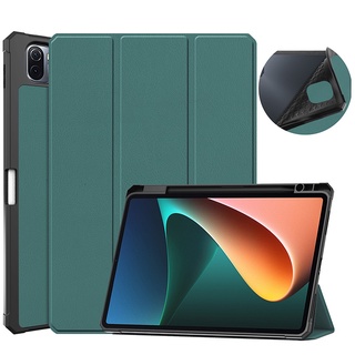 เคสกันกระแทก Case with Pen Slot for Xiaomi Pad 5 XiaomiPad 5 Pro Soft Anti Drop Cover อ่อน เคส ช่องเสียบปากกา ซองหนัง