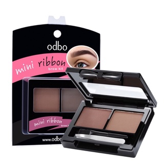 ODBO Mini Ribbon Brow Kit 5g. โอดีบีโอ มินิ ริบบ้อน บราว คิท เขียนคิ้ว เนื้อฝุ่น od777
