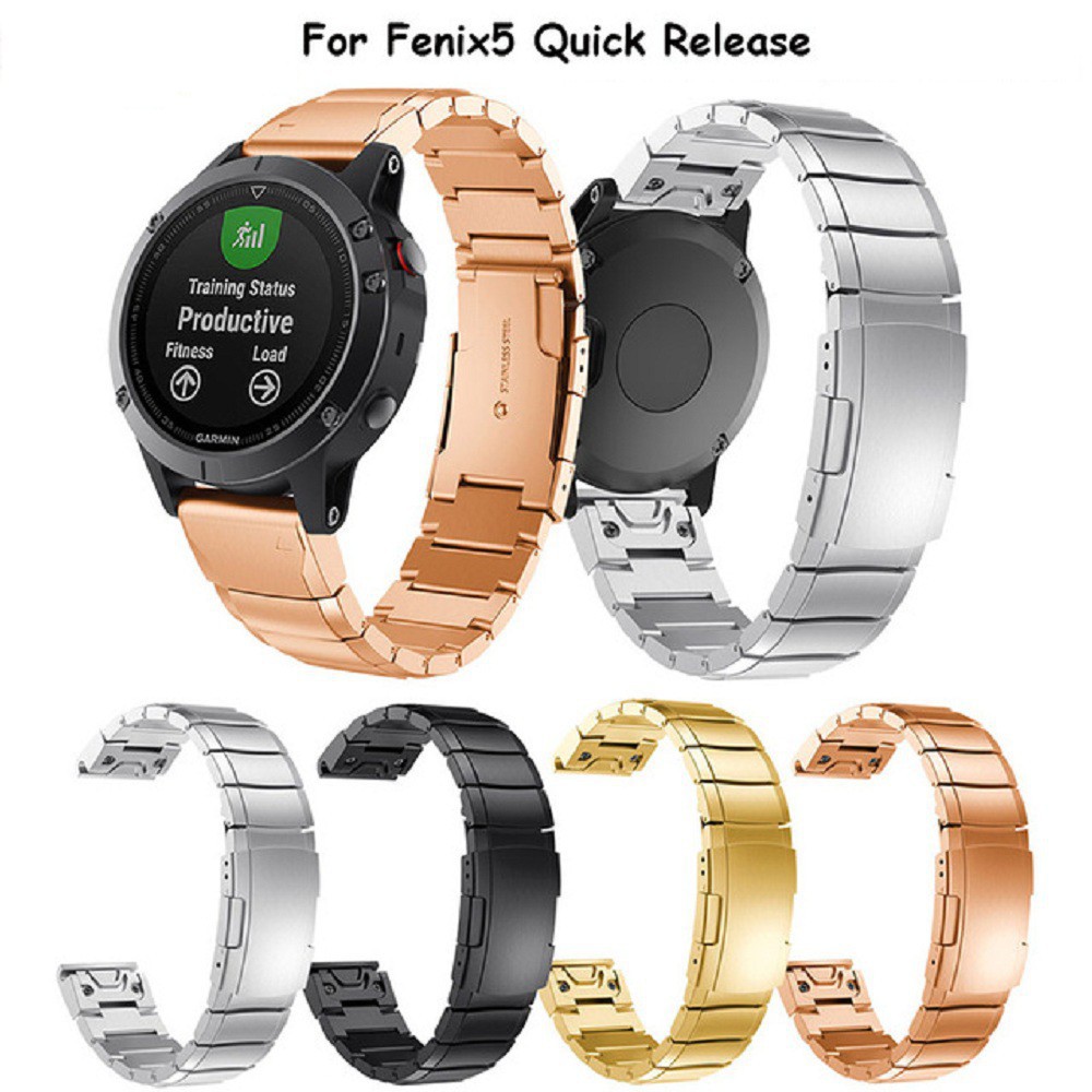 Garmin fenix 5 bracelet on sale metal