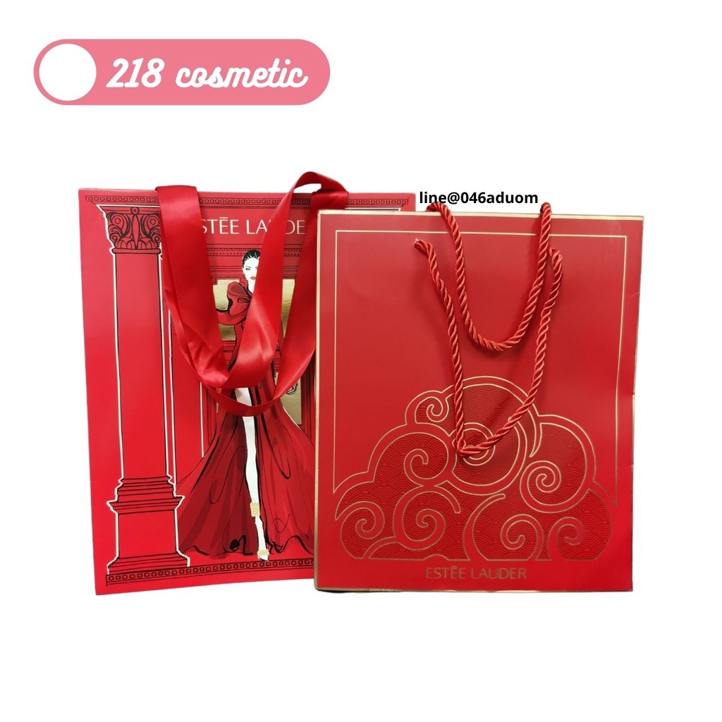 Estee เอสเต้ ถุงกระดาษ ใบใหญ่ สีแดง พร้อมส่ง