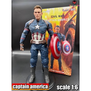 โมเดล กัปตันอเมริกา Captain America เครซี่ทอยสูง 27-30 เซ็น Model Figure Captain America Crazy toy Tall 27-30CM