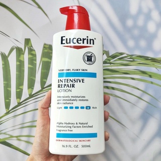 Eucerin® Intensive Repair Lotion, Fragrance Free 500 mL ยูเซอรินอินเทนซีฟรีแพร์โลชั่น บำรุงผิว สำหรับผิวแห้งมาก