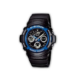 Casio G-Shock นาฬิกาข้อมือผู้ชาย รุ่น AW-591-2AVDR - Black/Blue