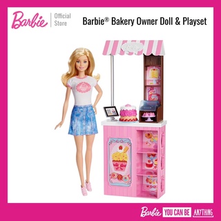 ลดราคาแรง🔥Barbie Bakery Owner Doll &amp; Playset ตุ๊กตา บาร์บี้ เจ้าของร้านเบเกอรี่