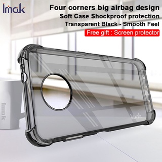 Imak Nokia G50 5G Shockproof Clear Soft TPU Case Transparent Silicone Back Cover Screen Film