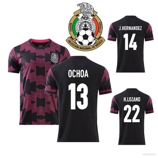 เสื้อกีฬาแขนสั้น ลายทีมชาติฟุตบอล Mexico FTB ชุดเหย้า พลัสไซซ์ 2021