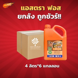 แอสตรา ฟอส – กลูโฟซิเนต-แอมโมเนียม (สูตรเผาไหม้เร็ว) - ยกลัง ( ขนาดบรรจุ 4 ลิตร*6แกลอน) = ชิ้นละ 505  บาท