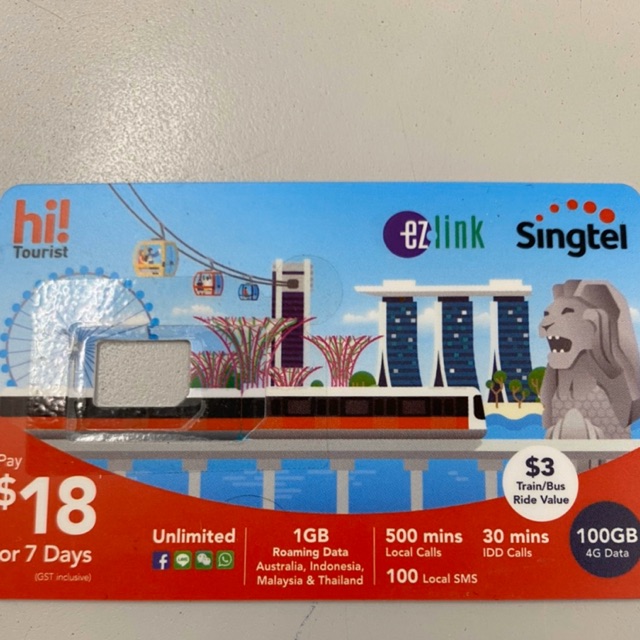 บัตร EZ Link of Singtel