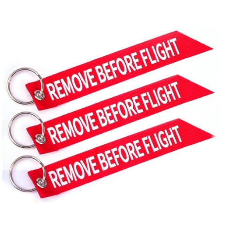 ส่งจาก กทม ถูกที่สุด Remove Before Flight keychain พวงกุญแจ  เครื่องบิน หางปลายตัด