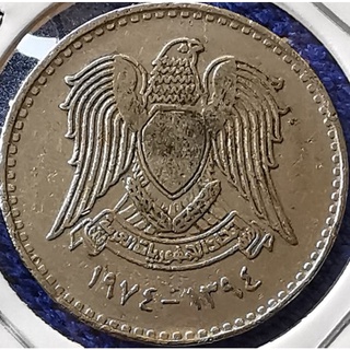เหรียญ​ต่างประเทศ​ ซีเรีย​ Syria, 50 Qirsh, ใช้แล้ว,#0678L