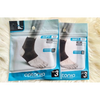 สายรัดข้อเท้า ที่พยุงข้อเท้า Aptonia Ankle Soft 100 สีดำ Size 3 (ขนาดรอบข้อเท้า 23.5 - 25 เซนติเมตร)