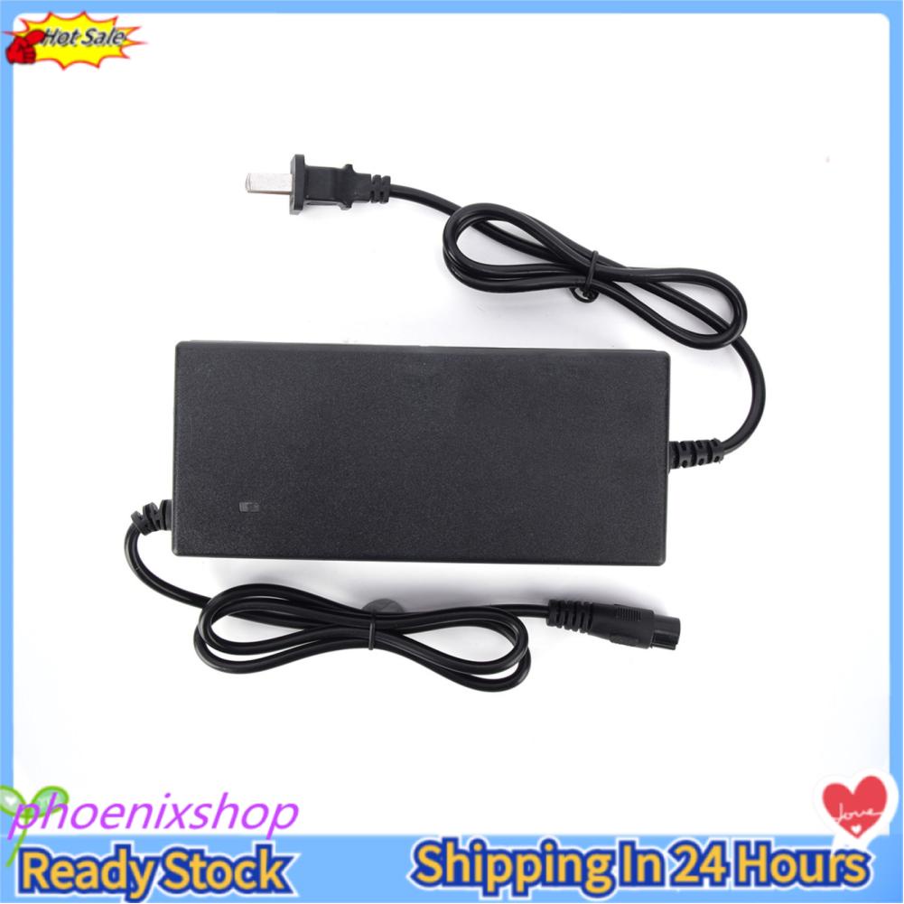Phoenixshop 54.6V 2A Universal E-Scooter E-bike Battery Charger Power Adapter US 100-240V